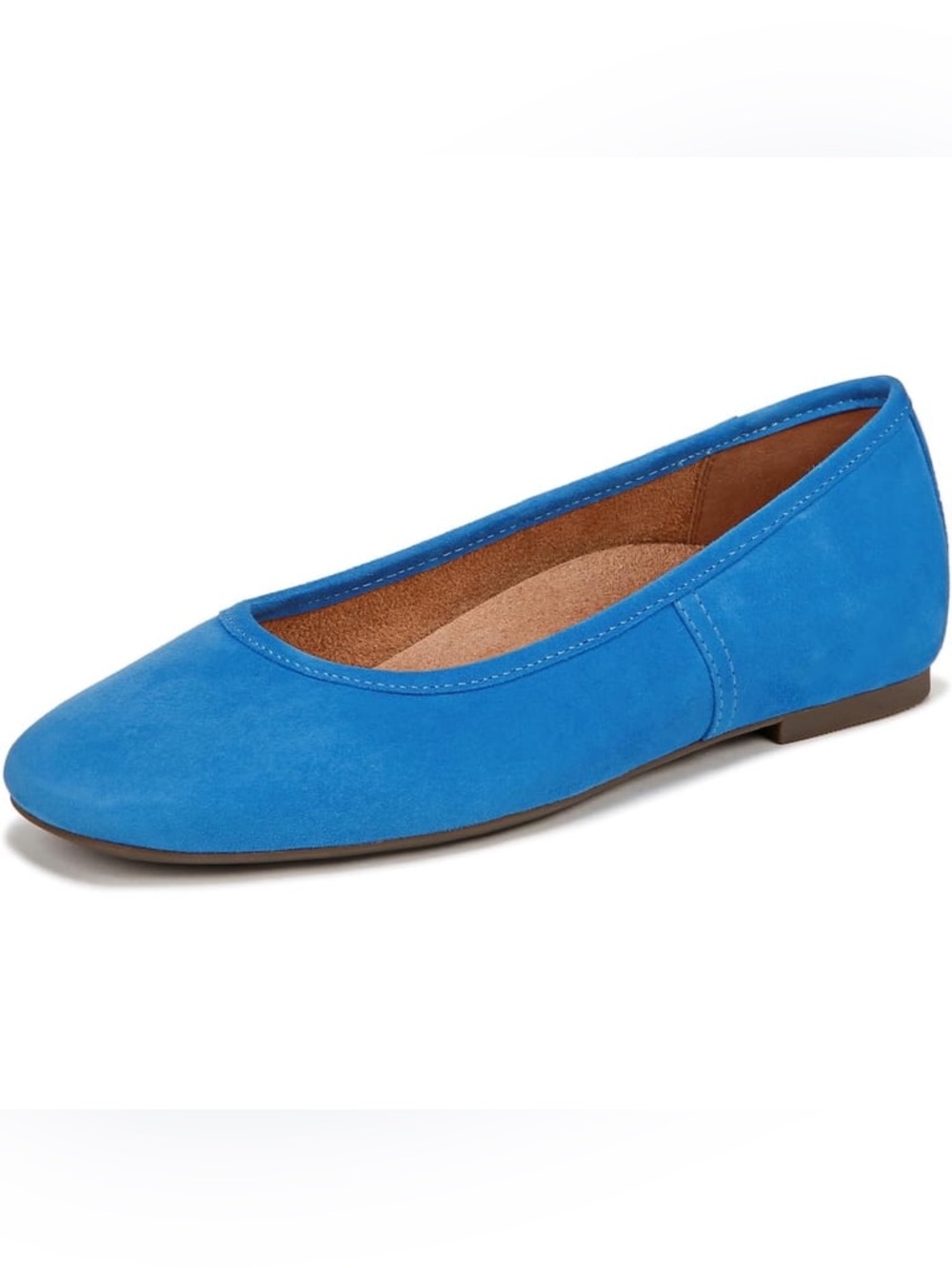 Vionic Women's Orinda Skimmers Ballet Flat Bluejay Nap Size 11 NWOB